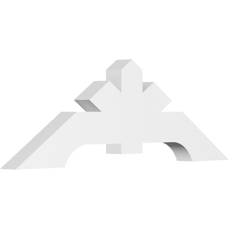 Ekena Millwork Vanguard Architectural Grade PVC Gable Bracket, 60"W x 20"H x 4"D x 6"F, 8/12 Pitch GBP060X20X0406VAN00